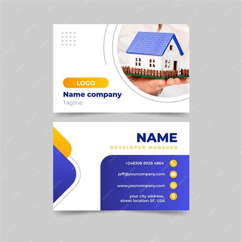 Real Estate Business Card Template