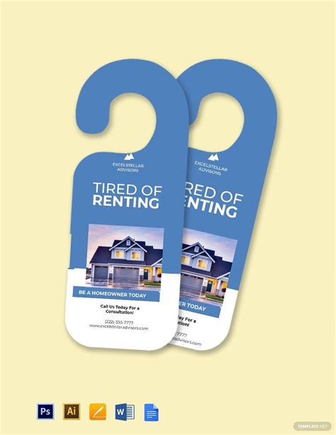 Real Estate Door Hanger Template 3