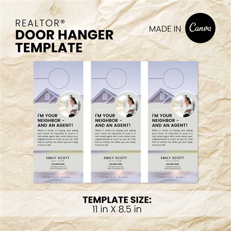 Real Estate Door Hanger Template