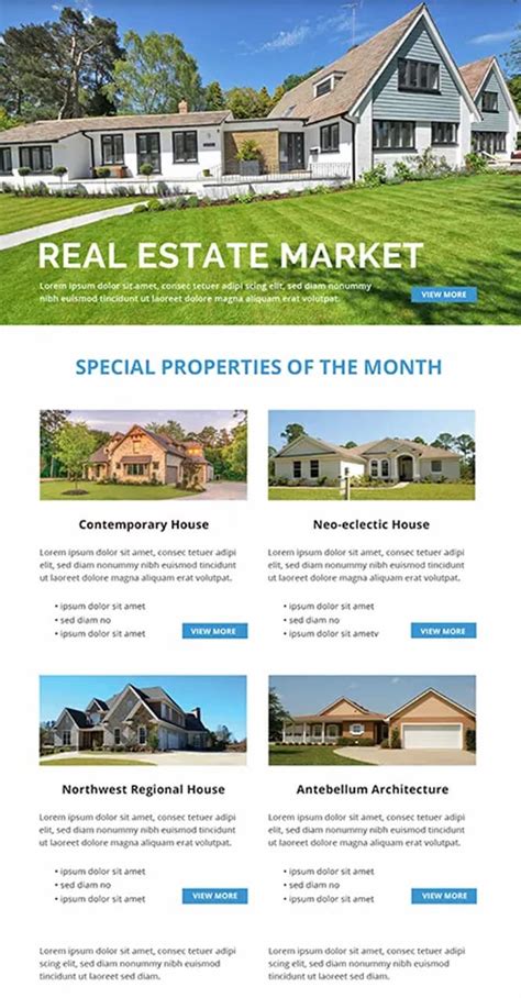 Real Estate Email Marketing Templates