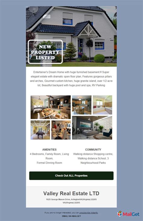 Real Estate Email Templates Examples