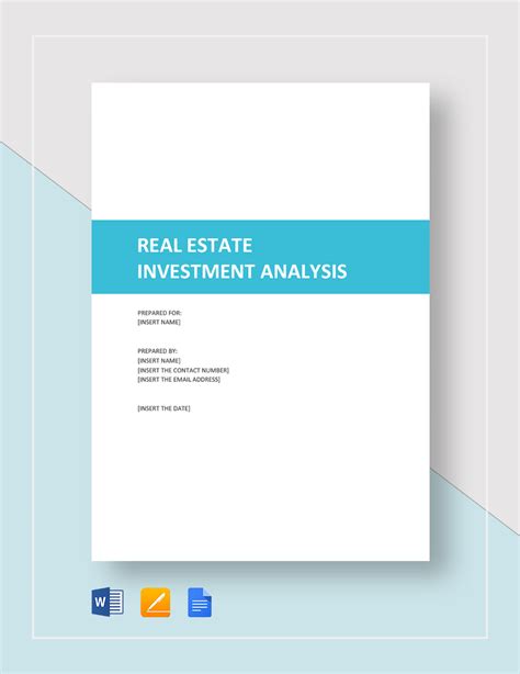 Real Estate Financial Analysis Template