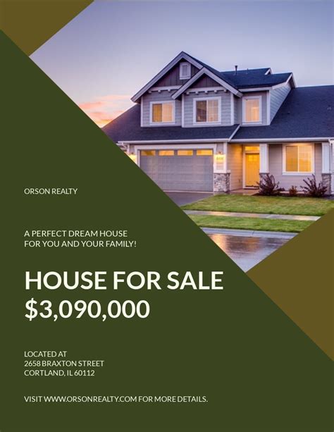 Real Estate Flyer Template Download Example