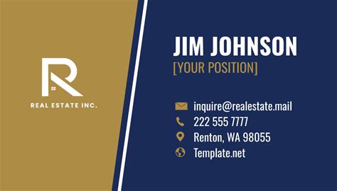 Real Estate Lawyer Business Card Template