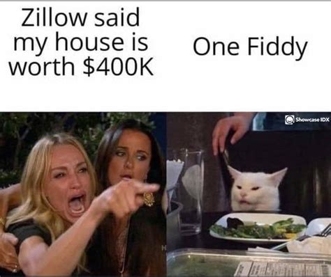 Real estate meme template featuring a unique image