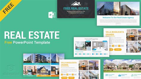 Image of real estate PowerPoint template designs