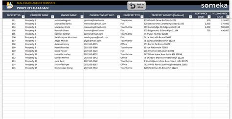 Real Estate Transaction Template Excel