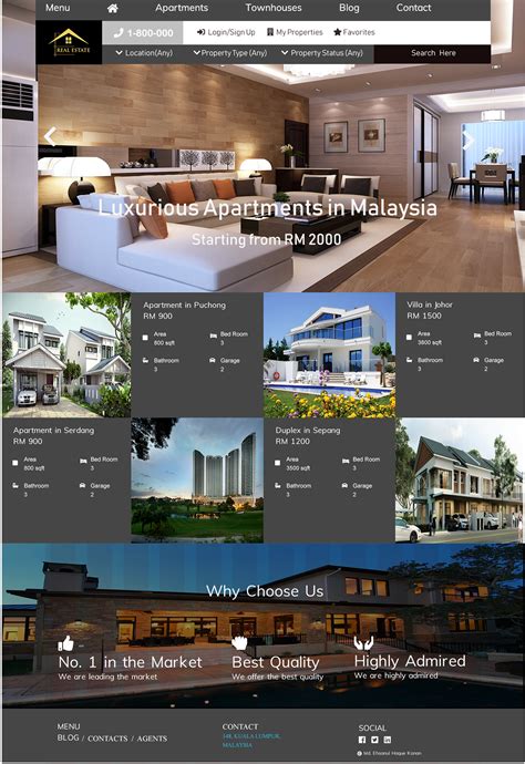 Real Estate Website Template