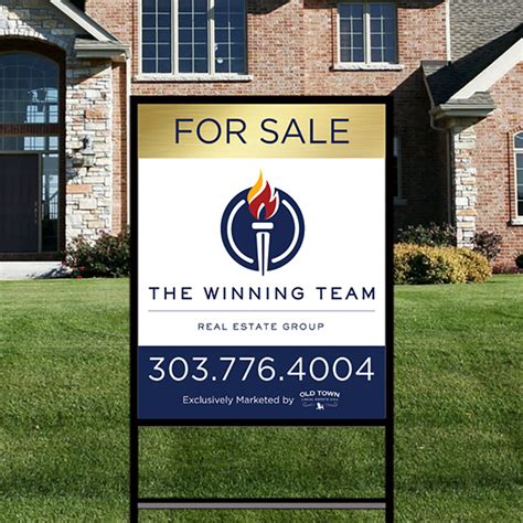 Real Estate Yard Sign Example