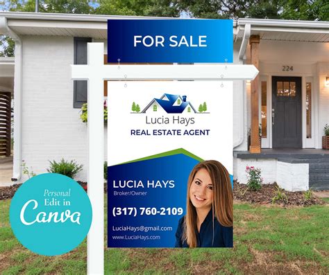 Real Estate Yard Sign Template Tips