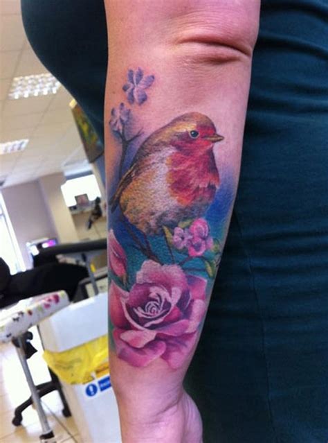 Realistic Bird Tattoo