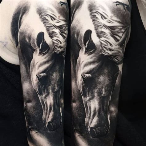 Realistic Horse Tattoo