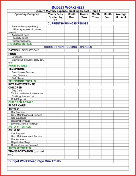 Realtor Budget Template