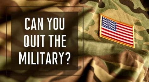 Reasons for Quitting the Military Early