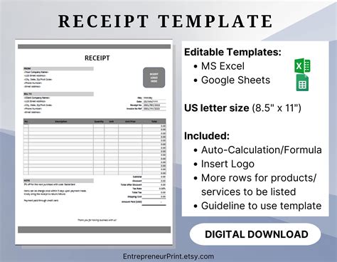 Lowe's Receipt Template