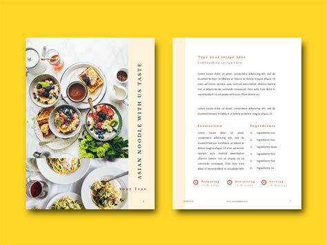 Recipe Book Template PowerPoint Ideas