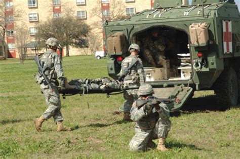 Combat medics receiving recognition