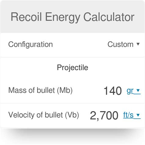 Recoil Energy