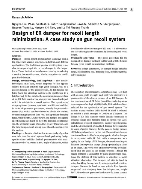 Recoil Minimization