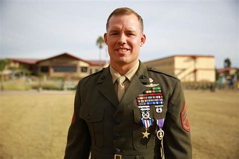 Recon Marine with award