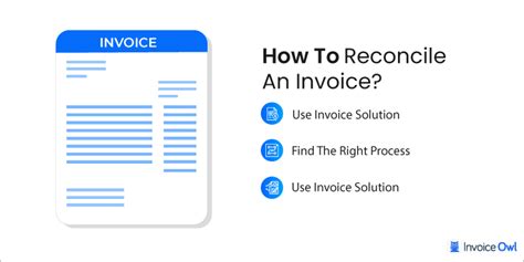 Reconcile vendor invoices