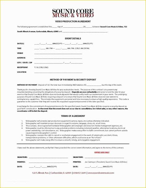 Record Label Contract Template