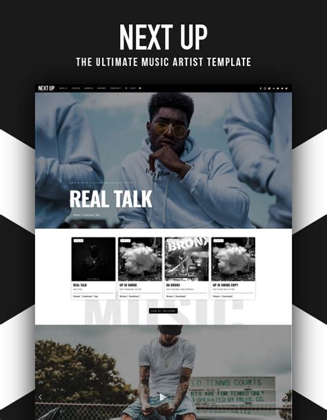 Record Label Website Template 1