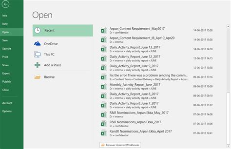 Recover Deleted Excel File