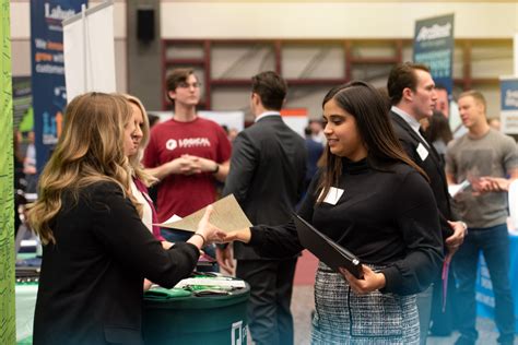 Recruiter at a career fair