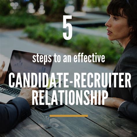 A recruiter building a relationship with a candidate