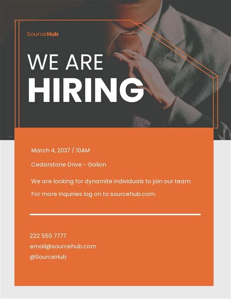 Recruitment Flyer Template in Word Document