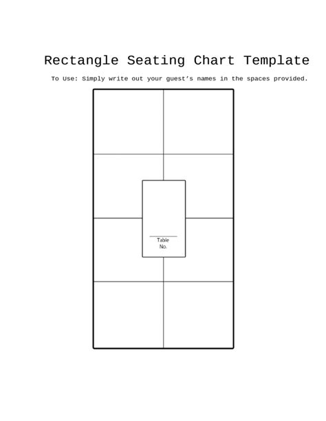 Graphic Design Seating Chart Template