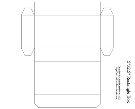 Rectangular Box Template 3