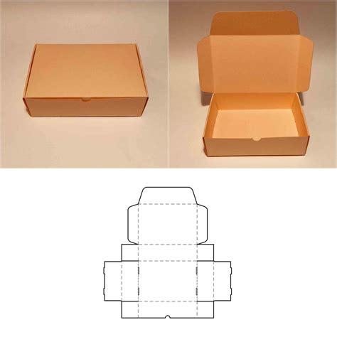 Rectangular Box Template Design