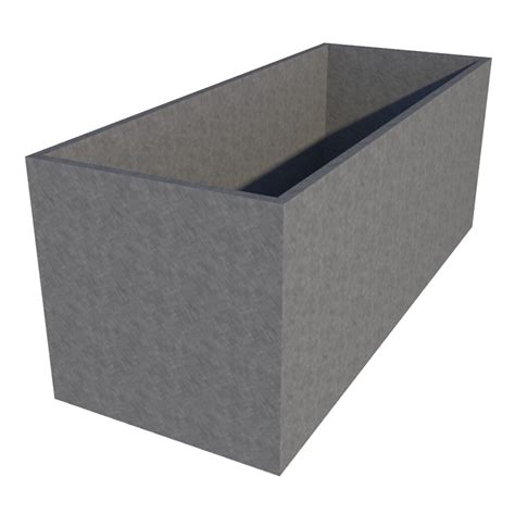 Rectangular planter template