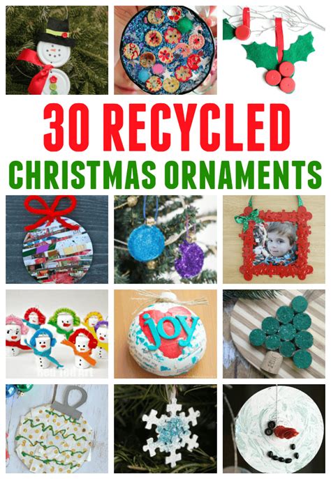 Recycled Material Ornaments for Kids