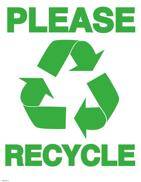 Recycling Sign with Images