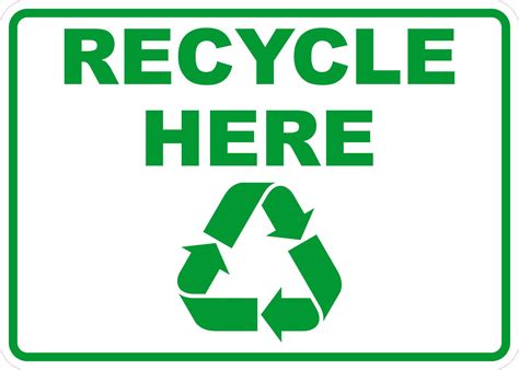 Recycling Sign with Continuous Improvement