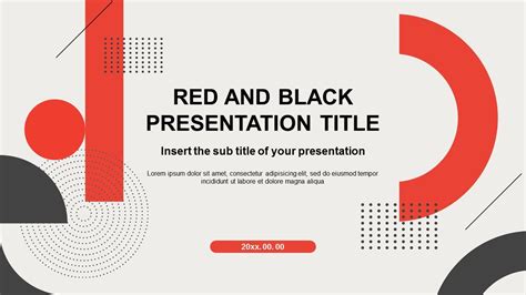 Red and Black Google Slides Template