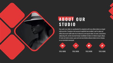 Red and black PowerPoint template designs