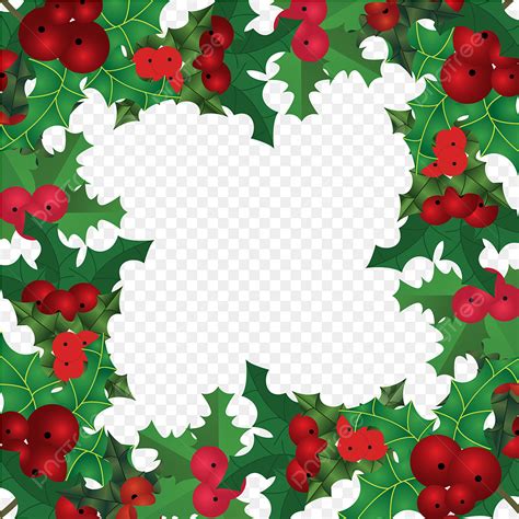 Red and Green Holly Border