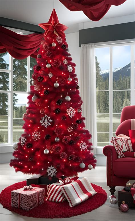 Red Christmas Tree