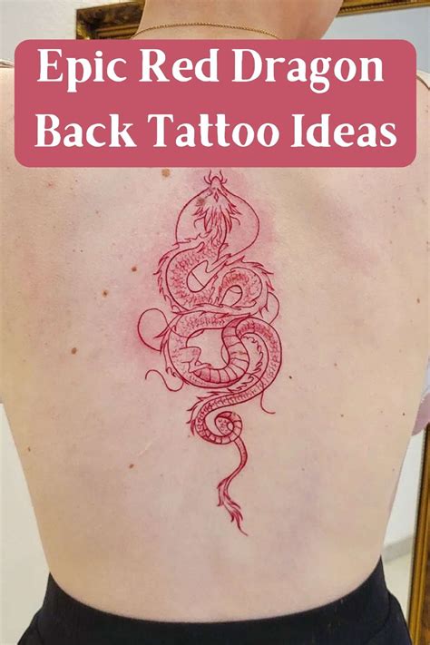 Finding inspiration for red dragon tattoos