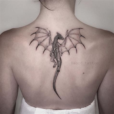 Placement ideas for red dragon tattoos