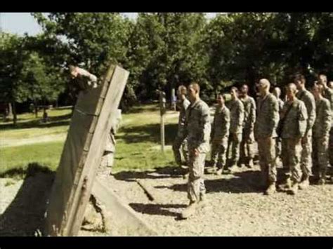 A photo of recruits navigating an obstacle course during Red Phase