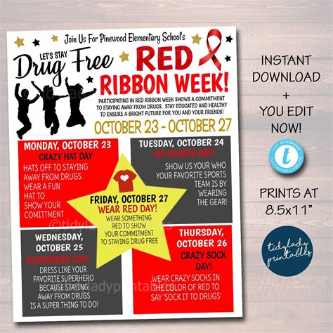 Red Ribbon Week Event Ideas