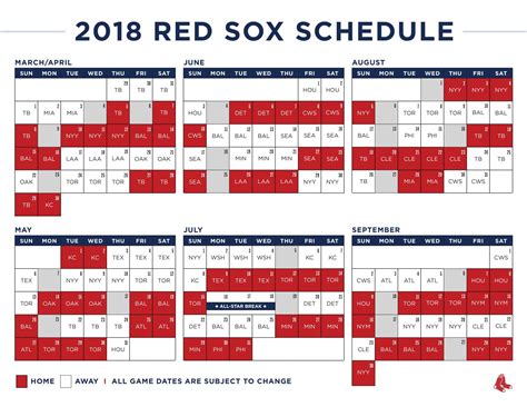 Red Sox 2024 Schedule