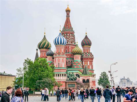 Panoramic view of Red Square in Moscow, Russia