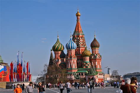 St. Basil's Cathedral in Red Square, Moscow, Russia