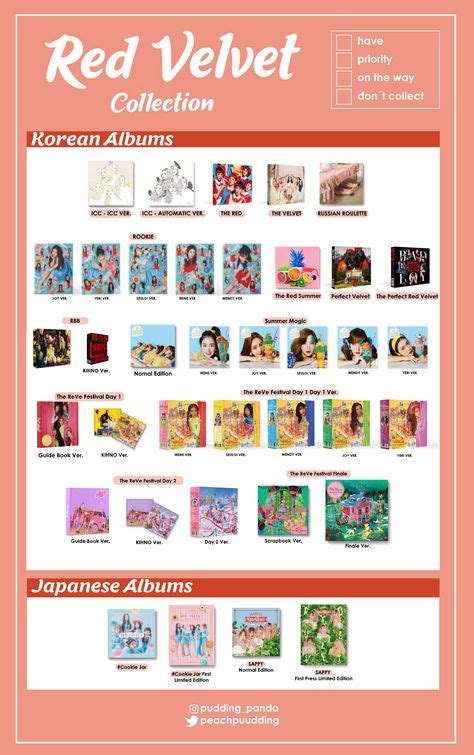 Red Velvet Photocard Template Design 3